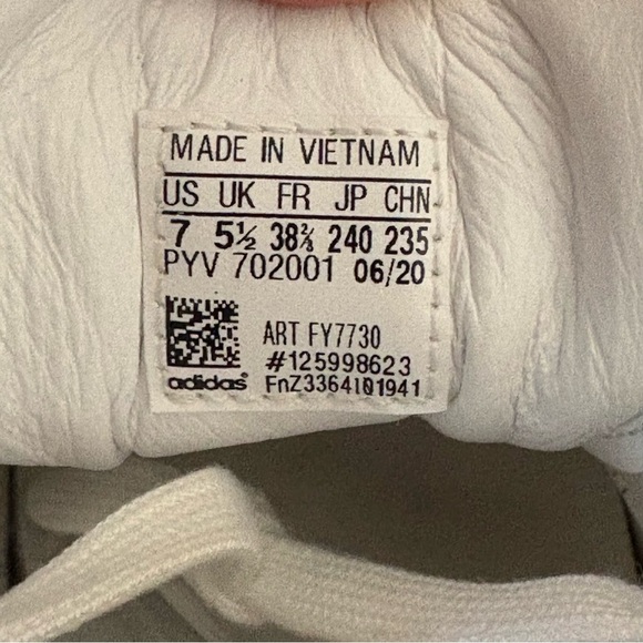 BEYONCE x ADIDAS SUPERSTAR sz 7 Platform Sneaker White w/ Black Stripes - Picture 6 of 14